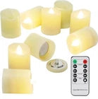 LED Flameless Tea Light Candles with Remote & Timer – Battery Powered Votive Lights