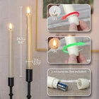 6 Pack Flameless Taper Candles – Flickering LED Battery Operated Candles with Remote & Timer