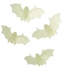 4 Pack Glow in the Dark Halloween Bat Decorations – 12 × 4 cm Night-Glowing Bat Ornaments