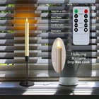 6 Pack Flameless Taper Candles – Flickering LED Battery Operated Candles with Remote & Timer