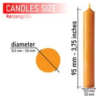 BRUBAKER 100% Beeswax Christmas Tree Candles – 20 Pack, Honey Color, 3.74 Inch