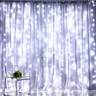 300 LED Curtain String Lights – 3m × 3m USB Powered Waterproof Twinkle Wall Lights