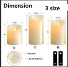 LED Flameless Wax Pillar Candles with Remote & Timer – Battery Operated Candle Lights