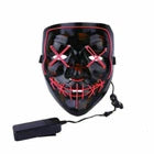 Halloween Scary LED Mask – EL Wire Light Up Cosplay Costume Mask for Parties