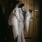 Giant Faceless Ghost Halloween Prop – Illuminated, Moving & Sound Activated Decoration