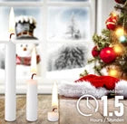 BRUBAKER Christmas Tree Candles – 20 Pack White Candles, 9.5 cm