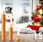 BRUBAKER 100% Beeswax Christmas Tree Candles – 20 Pack, Honey Color, 3.74 Inch