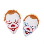 LED Light Up Clown Mask – Luminous Rave Cosplay Costume for Halloween & Parties