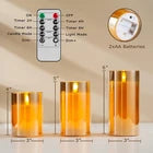 LED Flameless Wax Pillar Candle – Battery Operated Decorative Candle Light