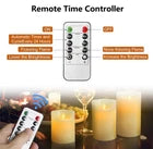LED Flameless Wax Pillar Candles with Remote & Timer – Battery Operated Candle Lights
