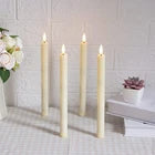 6 Pack Flameless Taper Candles – Flickering LED Battery Operated Candles with Remote & Timer