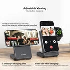 3-in-1 Foldable MagSafe Magnetic Wireless Charging Station – Black
