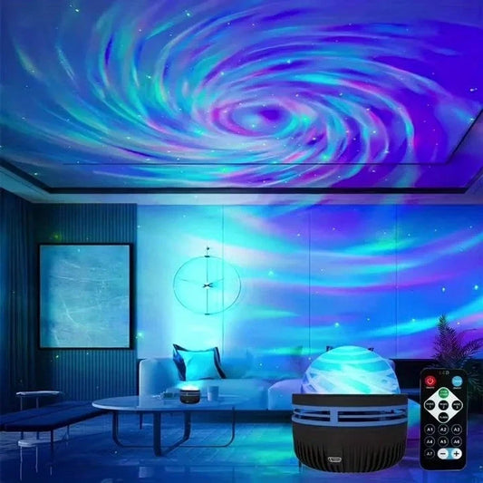 Galaxy Star Projector Night Light with Speaker & Remote – LED Starry Sky Ocean Lamp